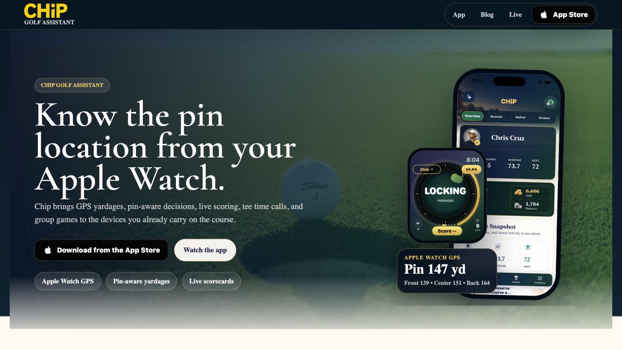 Chip Golf Assistant product